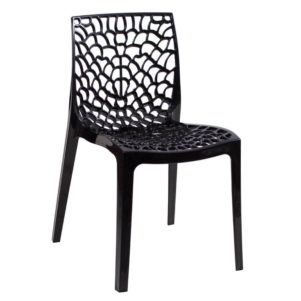 Kit 4 cadeiras Gruvyer jantar cozinha Preto