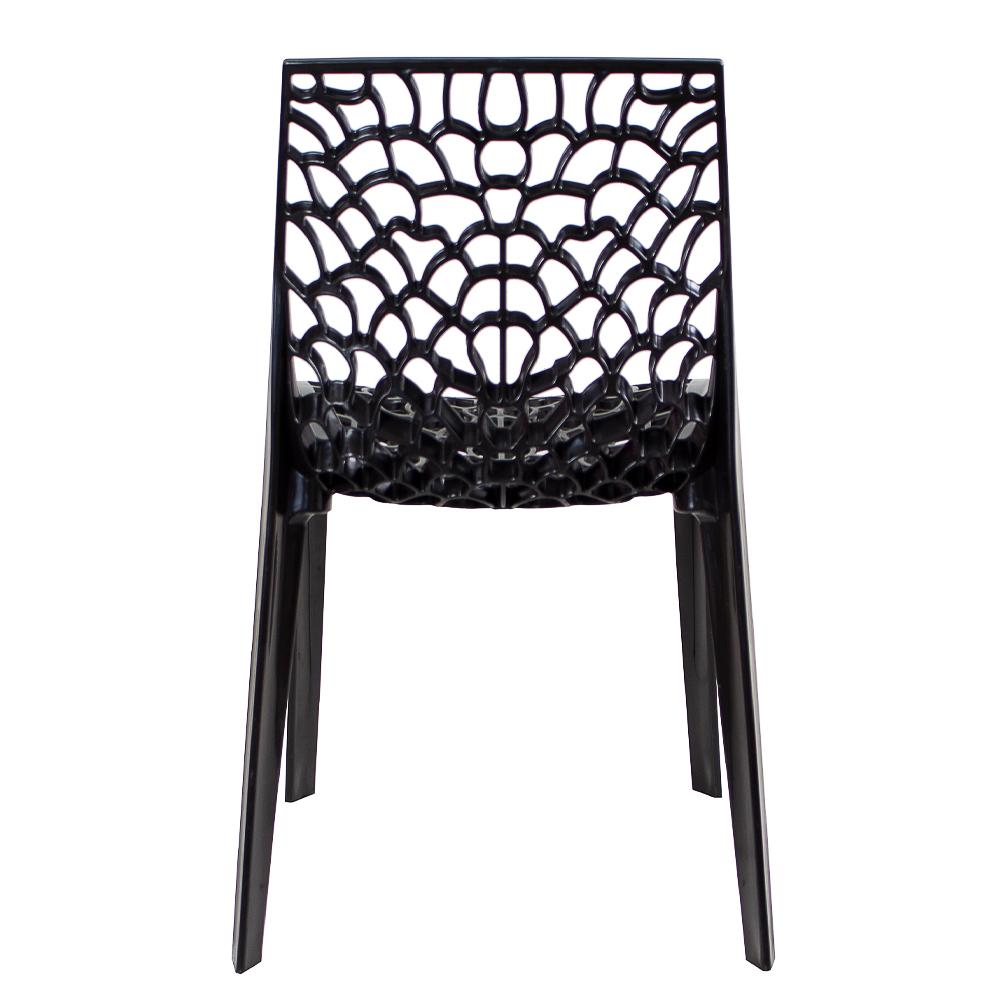 Kit 4 cadeiras Gruvyer jantar cozinha Preto