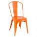 Kit 4 cadeiras Iron Tolix design indutrial jantar cozinha Laranja