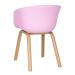 Kit 4 cadeiras de jantar cozinha Cassia Rosa