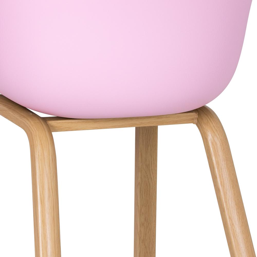 Kit 4 cadeiras de jantar cozinha Cassia Rosa