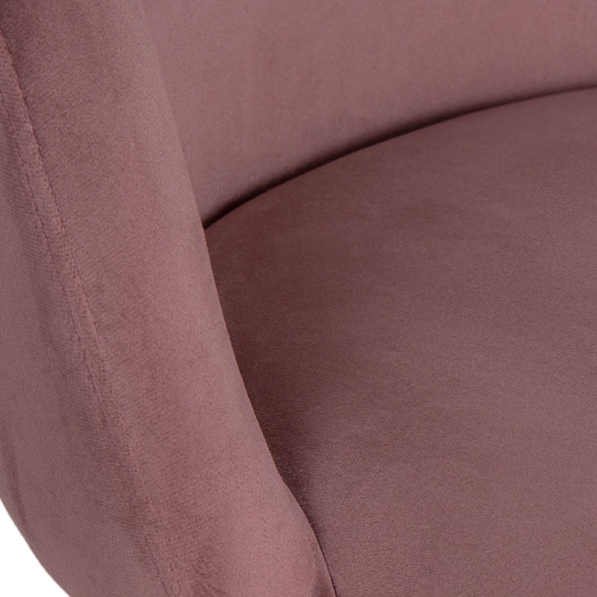 Kit 4 cadeiras jantar estofada Maite Sedona veludo Rosa claro