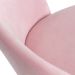 Kit 4 cadeiras jantar estofada Maite Sedona veludo Rosa light