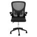 Kit 6 Cadeiras escritório rodizio office Base Preta Bytes Preto