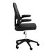Kit 6 Cadeiras escritório rodizio office Base Preta Bytes Preto