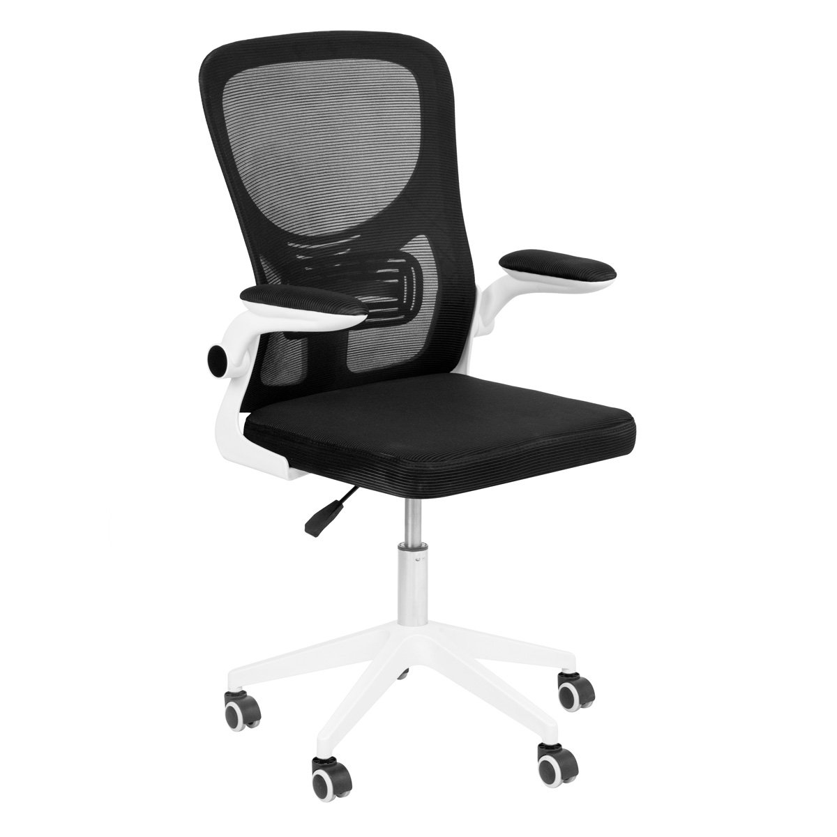 Kit 6 Cadeiras escritório rodizio office Bytes Preto