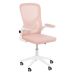 Kit 6 Cadeiras escritório rodizio office Bytes Rosa claro