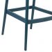 Kit 6 banquetas altas Masters Allegra 76 cm Azul petróleo
