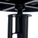 Kit 6 banquetas altas cozinha industrial loft aço giratória York Preto