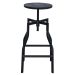 Kit 6 banquetas altas retro loft bancada industrial Turner Preto
