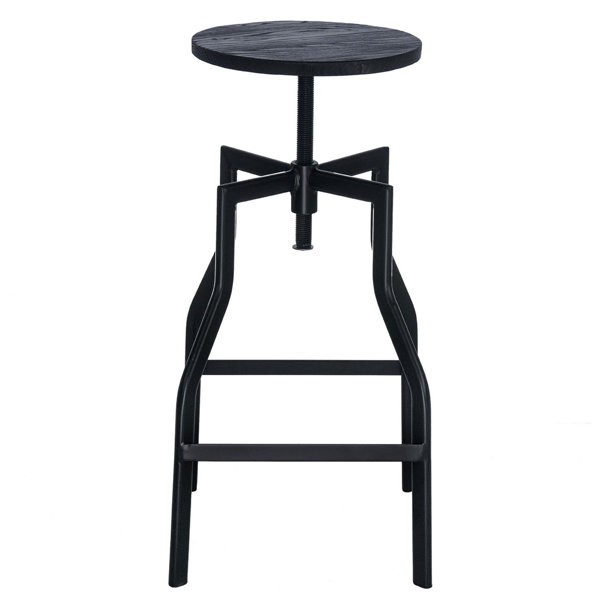 Kit 6 banquetas altas retro loft bancada industrial Turner Preto