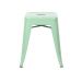 Kit 6 banquetas baixas Iron Tolix 45 cm Verde Claro