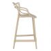 Kit 6 banquetas médias Masters Allegra 66 cm Nude