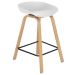 Kit 6 banquetas médias bancada cozinha Cassia BD 66 cm Branco