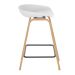 Kit 6 banquetas médias bancada cozinha Cassia BD 66 cm Branco