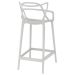 Kit 6 banquetas médias bancada cozinha Masters Allegra 66 cm Cinza Claro
