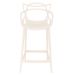 Kit 6 banquetas médias bancada cozinha Masters Allegra 66 cm Creme