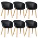 Kit 6 cadeiras Cassia Preto