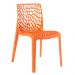 Kit 6 cadeiras Gruvyer Laranja