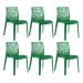Kit 6 cadeiras Gruvyer Verde