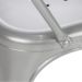 Kit 6 cadeiras Iron Tolix design industrial cozinha bar prata Prata