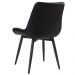 Kit 6 cadeiras estofadas design industrial Chicago Preto