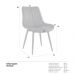 Kit 6 cadeiras estofadas design industrial Chicago Preto