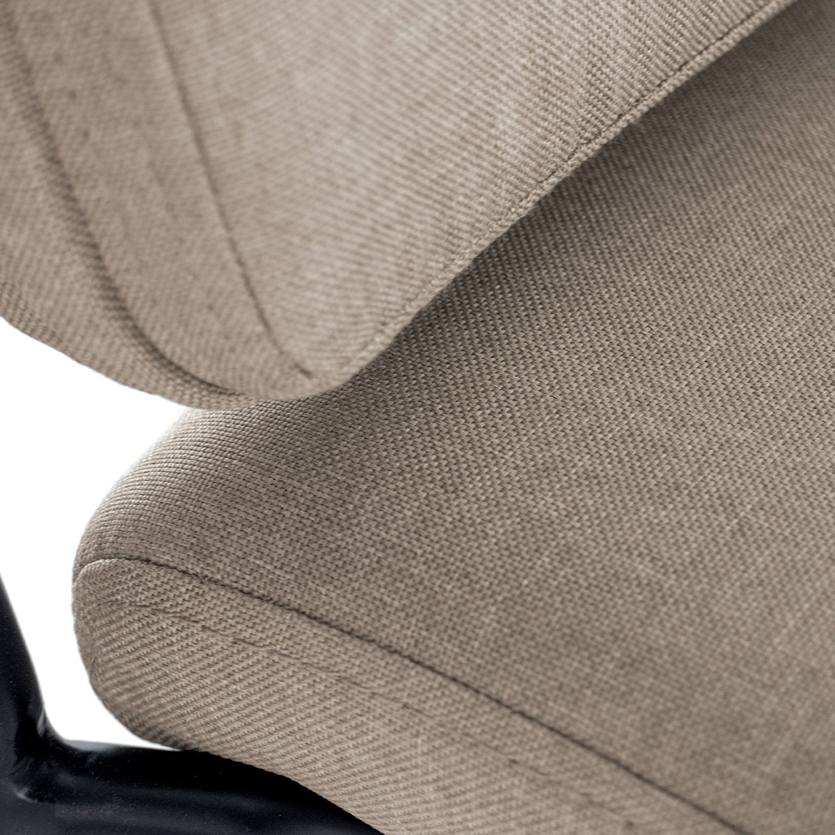 Kit 6 poltronas cadeiras estofada Bergen nórdico escandinavo Nude