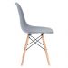 Kit 7 cadeiras Charles Eames Eiffel DSW com pés de madeira clara Cinza médio - Assento nacional - DESATIVADO