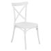 Kit 8 Cadeiras Cross Katrina Jantar Varanda Branco