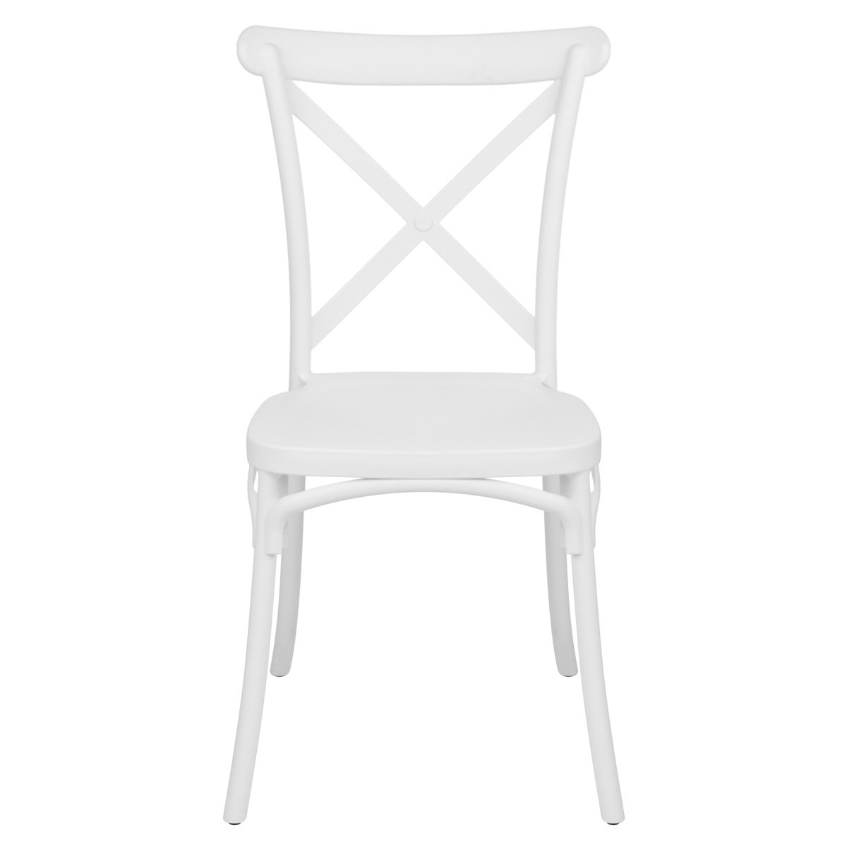 Kit 8 Cadeiras Cross Katrina Jantar Varanda Branco