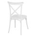 Kit 8 Cadeiras Cross Katrina Jantar Varanda Branco