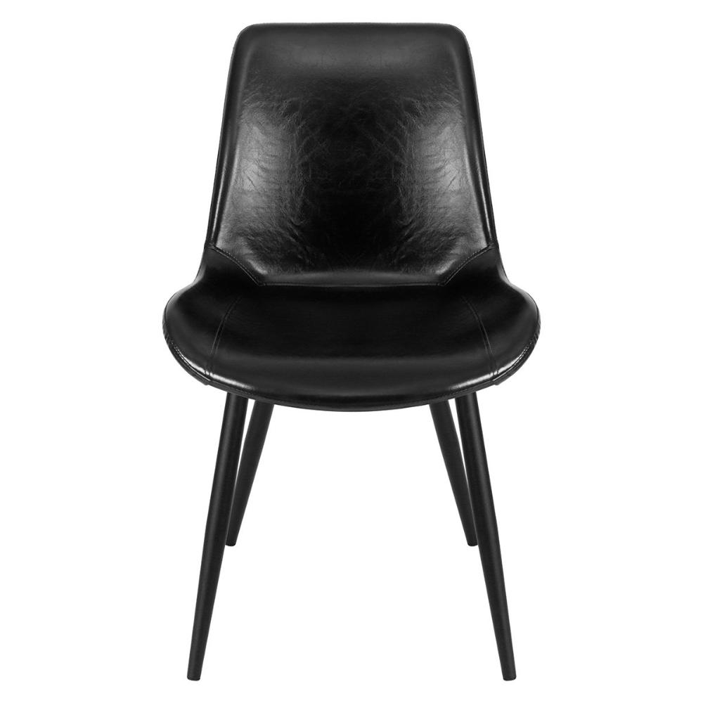 Kit 8 Cadeiras Estofada Detroit Preto
