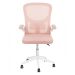 Kit 8 Cadeiras escritório rodizio office Bytes Rosa claro