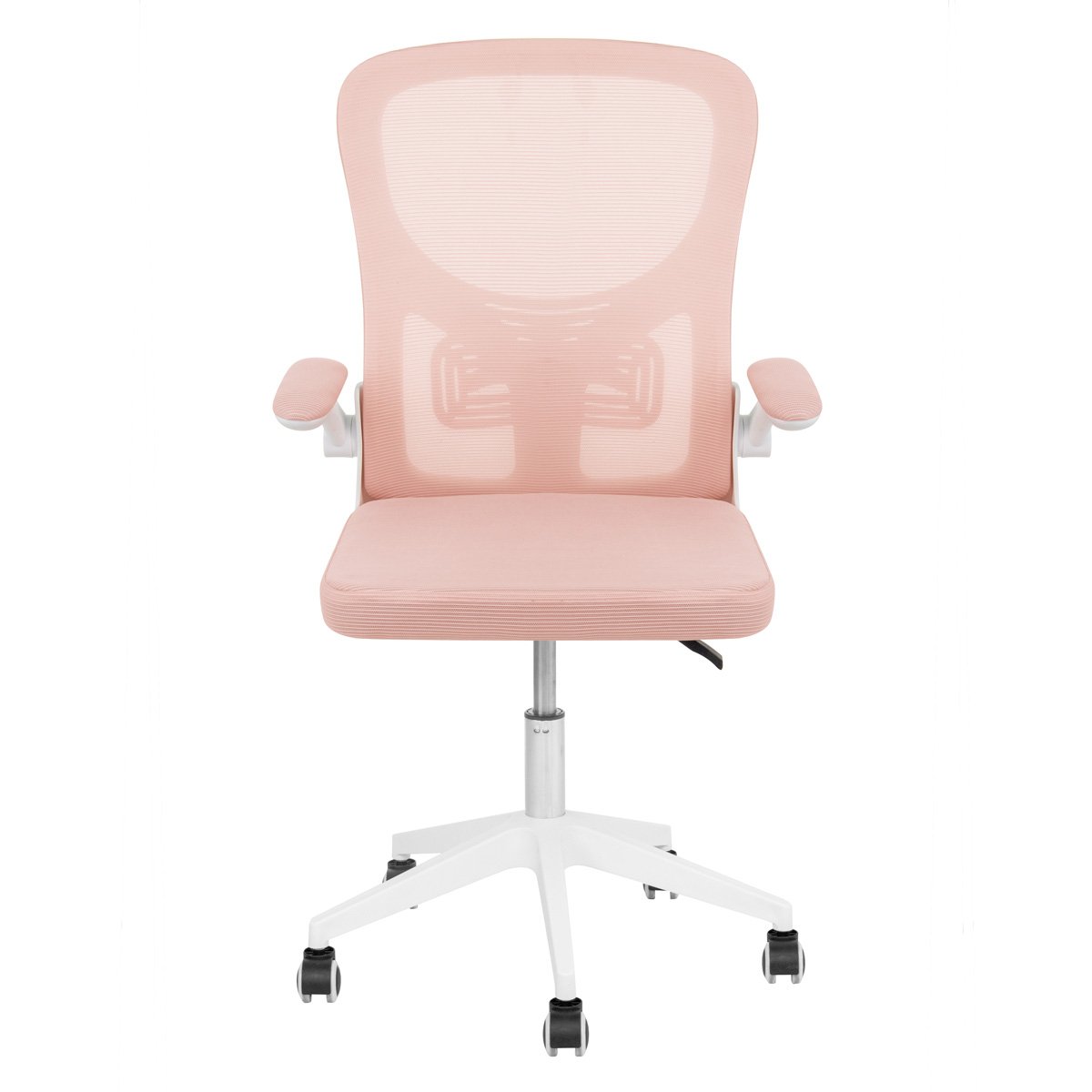 Kit 8 Cadeiras escritório rodizio office Bytes Rosa claro