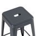 Kit 8 banquetas altas Iron Tolix 76 cm Cinza Escuro