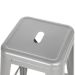 Kit 8 banquetas altas Iron Tolix 76 cm Prata bancada cozinha bar Prata