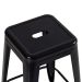 Kit 8 banquetas altas Iron Tolix 76 cm Preto semibrilho