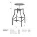 Kit 8 banquetas altas retro loft bancada industrial Turner Preto