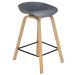 Kit 8 banquetas médias bancada cozinha Cassia BD 66 cm Cinza Escuro