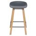Kit 8 banquetas médias bancada cozinha Cassia BD 66 cm Cinza Escuro