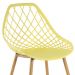 Kit 8 cadeiras Clarice Cleo Amarelo