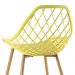 Kit 8 cadeiras Clarice Cleo Amarelo