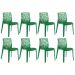 Kit 8 cadeiras Gruvyer Verde