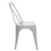 Kit 8 cadeiras Iron Tolix design industrial cozinha bar prata Prata