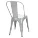 Kit 8 cadeiras Iron Tolix design industrial cozinha bar prata Prata