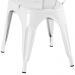 Kit 8 cadeiras Iron Tolix design indutrial jantar cozinha Branco