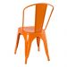 Kit 8 cadeiras Iron Tolix design indutrial jantar cozinha Laranja