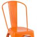 Kit 8 cadeiras Iron Tolix design indutrial jantar cozinha Laranja