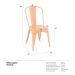 Kit 8 cadeiras Iron Tolix design indutrial jantar cozinha Laranja